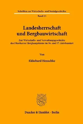 Produktbild von Landesherrschaft und Bergbauwirtschaft.