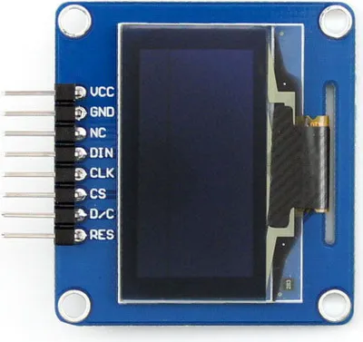 Produktbild von Waveshare 1.3 inch 128x64 OLED SPI I2C Interfaces horizontal pinheader SH1106