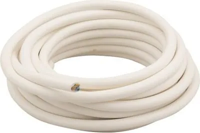 Produktbild von Haushaltskabel 3x1,0 weiß 5 Meter.