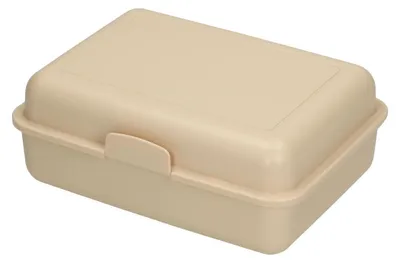 Produktbild von Lunchbox 'Pausen-Box' aus -Kunststoff - robuste Brotdose mit Klickverschluss für Kinder und Erwachsene - aprikose