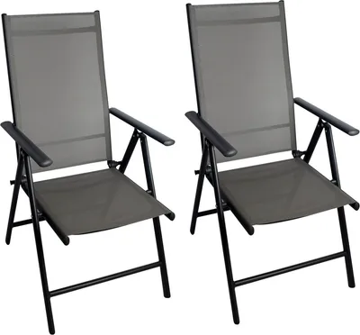 Produktbild von CHILLROI Klappsessel Aluminium 2er Set Gartenstuhl klappbar Campingstuhl