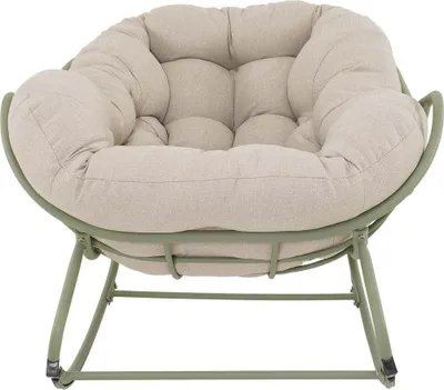 Ein Gartenmöbel.Stühle_Sessel im Maß 117 x 82 x 97 aus Aluminium. Farbe Grün, Beige