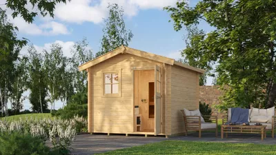 Produktbild von Saunahaus Mikkeli Kompakt 9,0  KW x B x T x H  x 300 x 284 x 255