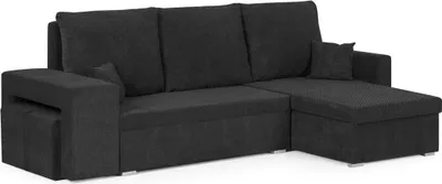Produktbild von DOTEX2 Ecksofa mit Schlaffunktion - Schwarz