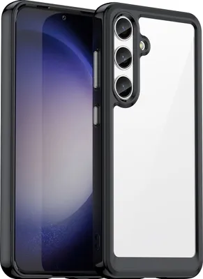 Produktbild von Mobigear Crystal  Samsung Galaxy S24 Hülle Hardcase Backcover - Transparent / Schwarz
