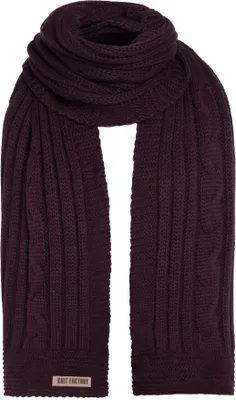 Image de Knit Factory Elin écharpe 200x50 cm rouge lisse