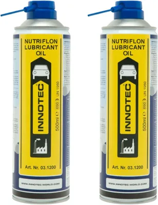 Immagine prodotto di 2 pezzi INNOTEC Nutriflon Lubricant Oil 500 ml – olio lubrificante per uso alimentare con additivi PTFE, NSF-H1, film lubrificante sottile