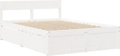 Obrázek produktu pro Postel bez matrace bílá 120 x 200 cm masivní borovice
