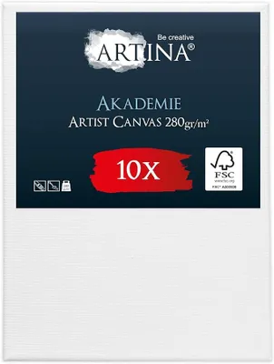Imagen del producto de Juego de 10 marcos Keilrahmen, aptos para lienzos de algodón para pintura acrílica