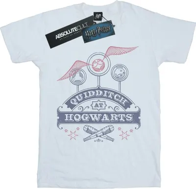 Produktbild von Harry Potter - "Quidditch At Hogwarts" T-Shirt für Herren BI29119 (S) (Weiß)