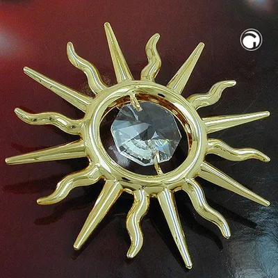 Produktbild von Suncatcher 75mm Sonne mit Glas-Stein