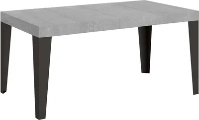 Produktbild von Ausziehbarer Tisch 90 x 140/244 cm, Gestell Flame Premium Cement Anthrazit