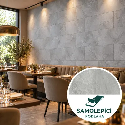 Produktbild von 4,088 m² Vinylboden selbstklebend Canadian Design Beton nature Peel & Stick