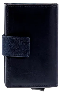 Produktbild von Kreditkartenhalter, blau - Slim Wallet für Damen und Herren, mit RFID Blocker, Geldbörse mit Münzfach, Kartenhalter mit Kreditkartenfach
