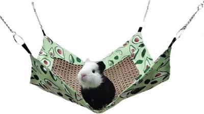 Immagine prodotto di Amaca per piccoli animali, tappetino refrigerante, criceto estivo, per gabbia, cavia, coniglio, cincillà, roditore, avocado