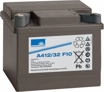 Zdjęcie produktu dla Bateria Exide Sonnenschein A412/32 F10, 12V, 32Ah, sucha, żelowa, do zastosowań awaryjnych