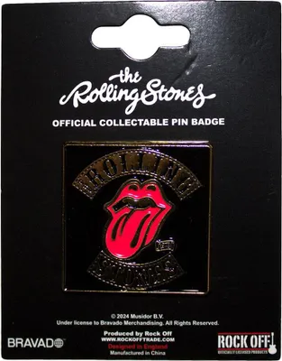 Obrázek produktu pro The Rolling Stones - odznak "Tour '78" - zinková slitina, smalt RO12303 (jedna velikost) (černá/zlatá)