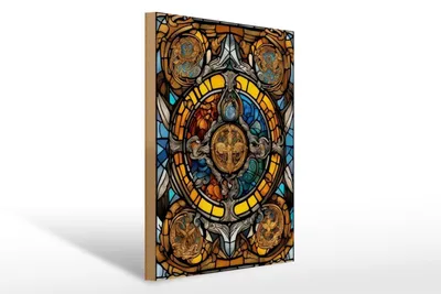 Produktbild von Holzschild 20x30cm Nordische Runentafel