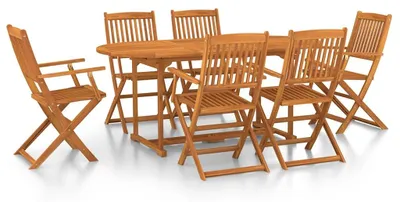 Obrázek produktu pro vidaXL 7dílný zahradní jídelní set 180x90x75 cm z masivního dřeva akácie