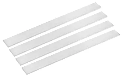 4 Edelstahl-Flachstangen 4x20x300 mm gebürstet
