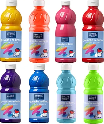 Immagine prodotto di LEFRANC & BOURGEOIS 188500 Colore a guazzo 1.000 ml colori assortiti