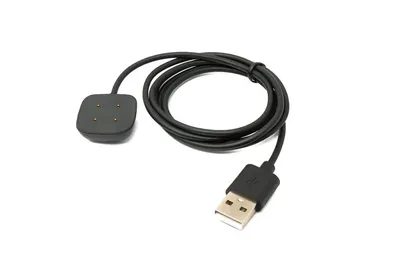 Zdjęcie produktu dla SYSTEM-S Kabel USB 2.0 95 cm do ładowania Fitbit Versa 3 4 Sense 1 2 Smartwach Czarny