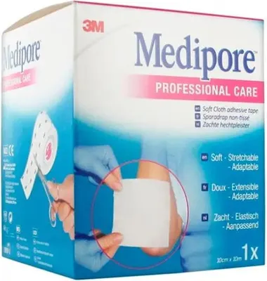 Imagen del producto de Medipore 3M, vendaje elástico adhesivo, rollo de 10 cm x 10 m, referencia 2991p-2