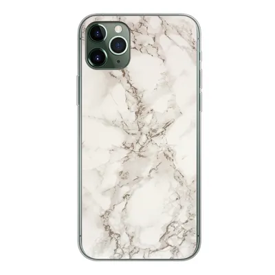 Produktbild von MuchoWow® Handyhülle Schutzhülle Hülle für iPhone 11 Pro Max Marmor - Grau - Weiß Silikon Softcase Handy Hülle - Schutz