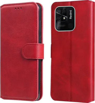 Produktbild von Mobigear Wallet  Xiaomi Redmi 10C Hülle Klapphülle Geldbörse - Rot