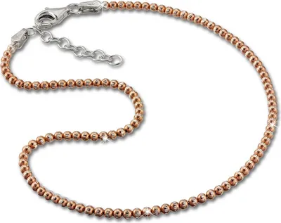 Produktbild von SilberDream 27cm Fußkette Damen 333er rosevergoldet Kugeln Echt Silber D2SDF2164E