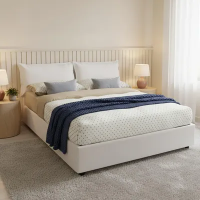 Produktbild von Talamo Italia Doppelbett Jasmine Weiß Matratze inkl.