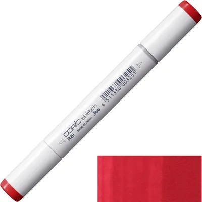 Immagine prodotto di COPIC Sketch Pennello e scalpello a doppia faccia, R29 Rosso rossetto