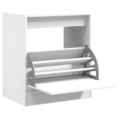 Produktbild von vidaXL Schuhschrank Weiß 60x42x69 cm Holzwerkstoff