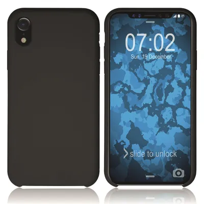 Produktbild von PhoneNatic Case kompatibel mit Apple iPhone Xr - schwarz Silikon Hülle Softcore Cover