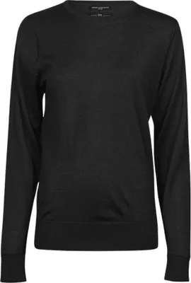 Produktbild von Tee Jays 6006 | WomenŽs Crew Neck Sweater S bis XXL - Farbe: Black - Größe: L