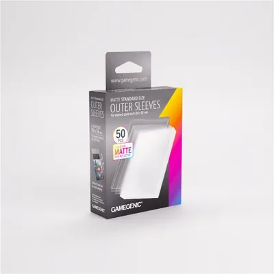 Produktbild von Gamegenic - Matte Outer Sleeves Standard Size 69x94 (50 Sleeves)