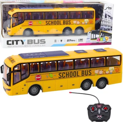 Produktbild von Rc Ferngesteuerter Schulbus 1:30 Lichter Gelb