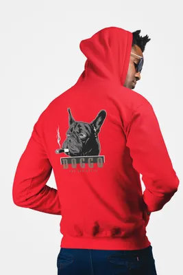 Produktbild von D&B Uni Hoodie ZIPST00177 Doggo Rot-Größe 3XL