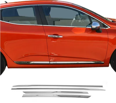 Image de Garniture Baguette de porte latérale pour Renault Clio 2019-2023 acier inox 4Pcs