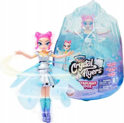 Produktbild von Hatchimals Crystal Flyers Starlight Idol - Fliegende schimmernde Feen-Puppe, 6 Jahr(e), Mehrfarbig