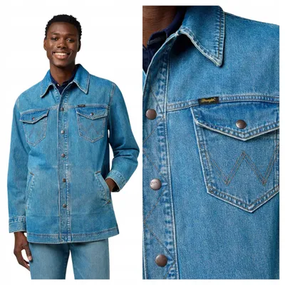 Produktbild von Wrangler | Herren Wrange Jacket Jeansjacke Iron Forge Relaxed Fit Denim Größe XL