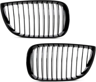 Produktbild von Set Performance Kühlergrill Schwarz Glanz passend für BMW 1er E87 E81 Bj 04-07