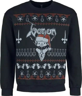 Produktbild von Venom Weihnachtspullover Herren Holiday Sweater - Black Christmas schwarz L
