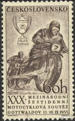 Produktbild von Briefmarken Tschechoslowakei 1955 Mi 933 (kompl.Ausg.) postfrisch Motorrad