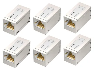 Produktbild von 6er-Pack geschirmte Cat7 RJ45 Ethernet-Verbinder