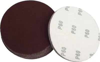 Produktbild von Schleifscheiben 125mm 50x Klett Korn P60 Schleifblätter Ohne Loch Schleifpapier Rot Exzenter P60 50 Stück