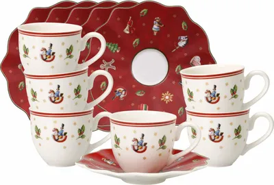 Immagine prodotto di Set di 6 tazze e piattini da caffè espresso Villeroy & Boch Toy's Delight