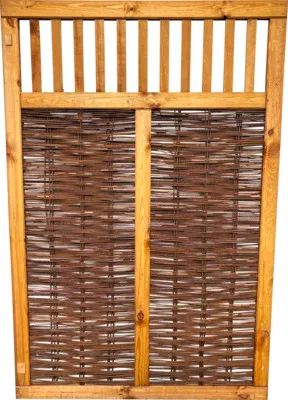 Produktbild von Zaun Teilelement, Weidengeflechtzaun Vesuv 120 x 180 cm braun
