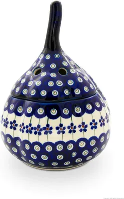 Produktbild von Original Bunzlauer Keramik Knoblauchtopf Zwiebeltopf Ø16,4 x 21,4 cm Design 166a