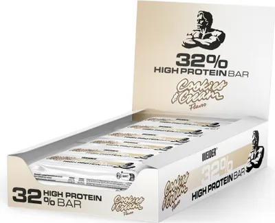 Produktbild von Weider 32% Protein Bar - 24 Riegel a 60g Cookies & Cream